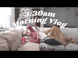 Waking up at 3:30 a.m. everyday | Vlogmas Day 6