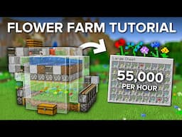 Minecraft Powerful Automatic Flower Farm in 1.21+