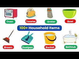 English Vocabulary: 100+ Household Items | Everyday English Words