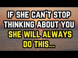 If She Can’t Stop Thinking About You, She Will Always Do This...