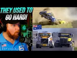 NASCAR Fan Reacts to Wild Old School Australian Motorsports Clips