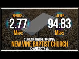 Now They Can Actually Livestream! DSL to Starlink Internet Upgrade | New Vine Baptist Church