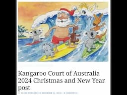 Kangaroo Court of Australia 2024 Christmas and New Year post