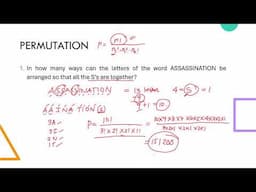 PERMUTATION OF N OBJECT NOT ALL DISTINCT