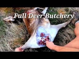 [Graphic] How To Field Butcher a Deer in New Zealand | boning out without gutting or hanging