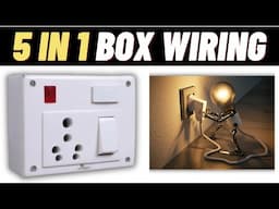 5 in 1 Box Wiring Connection | 16 Amps Power Board Connection | Single Switch and Socket Connection