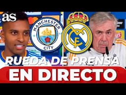 RODRYGO y CARLO ANCELOTTI, EN DIRECTO | RUEDA de PRENSA previa MANCHESTER CITY - REAL MADRID