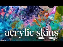 Unlock Magic with This Collage Art Trick   Acrylic Skins For The Win!