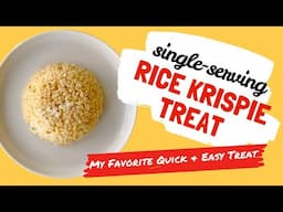 Single-Serving Rice Krispie Treat