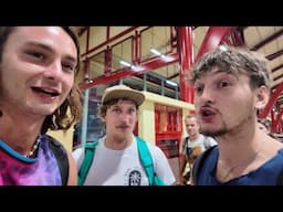 Van Boys Stuck on Thailand’s MOST Packed Train.. Journey to the Mushrooms!