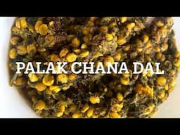 Palak chana dal | Spinach with lentils using Ninja Foodi