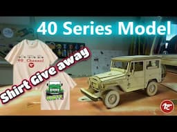 40 series wooden model - FJ40 Landcruiser - Shirt Give away