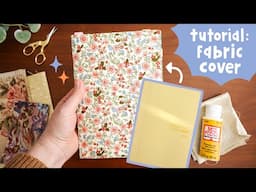 Personalize Your Hobonichi Cousin With A Fabric Cover | DIY Fabric Notebook Cover