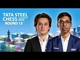 Keymer - Praggnanandhaa | Round 13 | Tata Steel Chess Tournament 2025