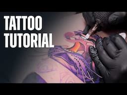 How to Tattoo a Colour Illustration Tiger With Veda Ink | Tattoo Tutorial