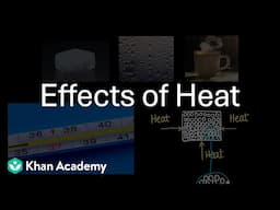 Effect of Heat & Temperature on Matter | Changes Around Us | Middle School | Science | Khan Academy