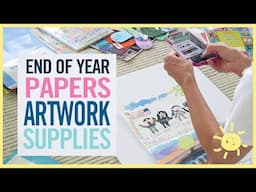 ORGANIZE | Kids' Artwork & Papers! #endofschoolyear