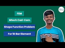 Shape Function Problem | FEM CAD-CAM | #hindi