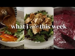 WHAT I ATE THIS WEEK Vegan | sourdough bagels, blueberry jam, balsamic chik'n salad, and more