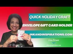 Quick Holiday Craft - Envelope Gift Card or Cash Holder