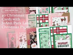 40 Christmas Cards from JoAnn Park Lane 2024 Christmas Pad