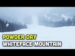 Skiing Whiteface Mountain on a powder day in 2025