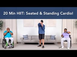 20-Minute Shadow Boxing HIIT | Beginner Cardio Workout with Seated & Standing Options