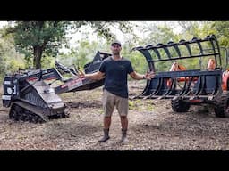 DIY Land Clearing Like A Pro With This Combo | Saved Thousands Of Dollars | KRT Mini Skid Steer