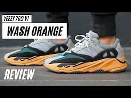 YEEZY 700 "Wash Orange" REVIEW & ON FEET - Almost Wave Runner