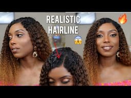 WEAR AND GO OMBRE CURLY WIG INSTALL TUTORIAL ON 4C NATUAL HAIR | CURLS CURLS HAIR