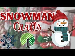 Let's Make Some Quick and Easy Snowman Crafts! Dollar Tree DIY Christmas Craft and Treat Idea!