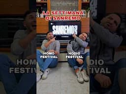 LA SETTIMANA DI SANREMO 📺🎶 #sanremo #sanremo2025 #festivaldisanremo