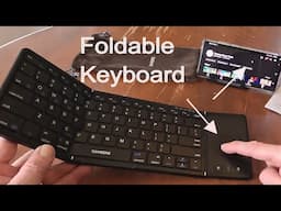 Samsers Foldable Bluetooth Keyboard with Touchpad !  ( Review & Instructions)