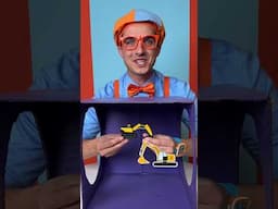 Is that a MYSTERY EXCAVATOR?! Blippi's 5 Senses Mystery Box! #blippi #shorts