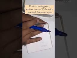 Total surface area of cube- Practical proof