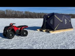 Ice Fishing tent platform tour