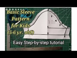 Basic Sleeve Pattern - Easy Step-by-step tutorial (increasing and decreasing size included)