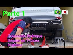 Colocando REBOQUE Engate na  T-CROSS  HiGHLiNE  - Parte 1