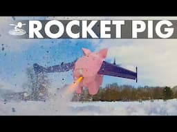 ROCKET PIG - Will It Fly!?! 🐖🐷🚀 JATO PIG!