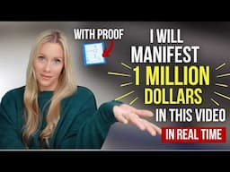 Watch me manifest 1 million dollars....with proof! | Ultimate Manifestation Experiment, Real Results