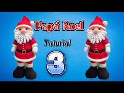 Papá Noel tejido a crochet paso a paso 3parte.