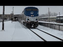 "Ice Station Utica" Arrival Lake Shore Limited