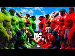 RED Hulk vs. GREEN Hulk: Clash of Titans!