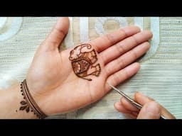 Easy Elephant front hand mehandi design | Latest simple mehendi design | Easy stylish mehndi design