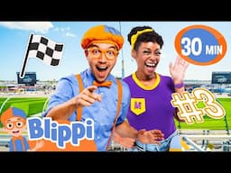 Blippi and Meekah Off To The Races | Blippi | Celebrating Black History Month