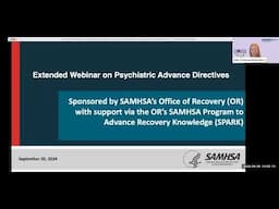 Extended Webinar on Psychiatric Advance Directives (PADs): Part Two