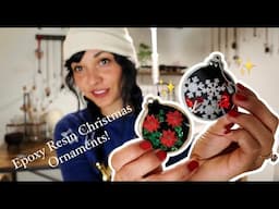 DIY Epoxy Resin Christmas Ornaments Trying BLACK EPOXY RESIN