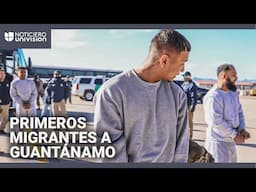 Imágenes de la llegada del primer grupo de migrantes indocumentados a Guantánamo