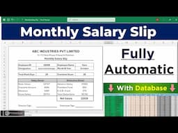 Create Professional Salary Slip in Microsoft Excel | Payslip Format