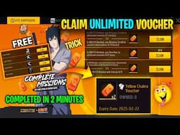 Free Sasuke Bundle Spin Event Missions Complete in Free Fire | Claim Unlimited Chakra Voucher Naruto